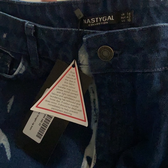 Bleached High-waisted Straight Leg Jeans - Picture 2 of 2